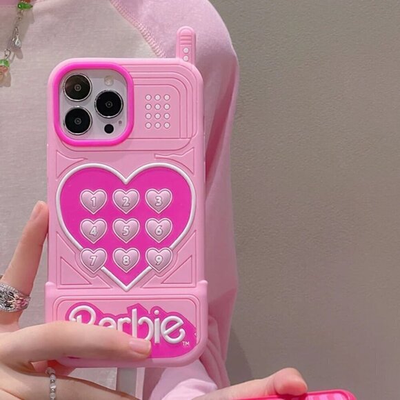 Barbie Movie Pro Cartoon Pink iPhone Case Iphone 15PRO 15PROMAX 14PRO 13PRO Pro - Picture 3 of 3